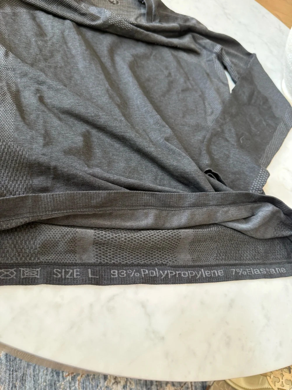 Merrell Seamless Mesh Base Layer Long Sleeve Top Gray M